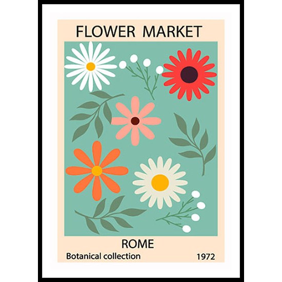 Abstract Flower Market Floral Wall Art Poster 25